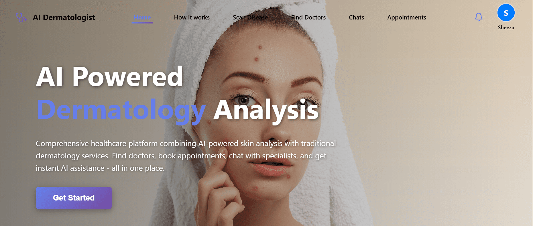 AI Dermatologist Web App banner
