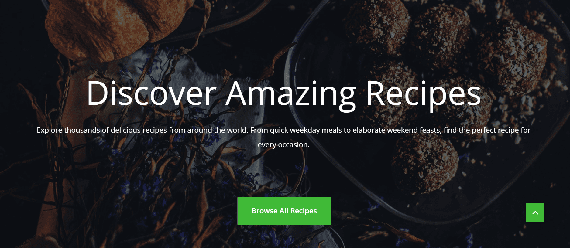 Recipie Finder Web App banner